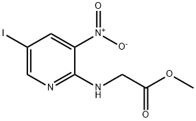 메틸2-(5-요오도-3-니트로피리딘-2-일라미노)아세테이트 구조식 이미지
