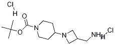 4-(3-아미노메틸-아제티딘-1-YL)-피페리딘-1-카르복실산tert-부틸에스테르-2HCl 구조식 이미지