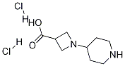 1-PIPERIDIN-4-YL-AZETIDINE-3-CARBOXYLIC ACID-2HCl Structure