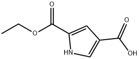 5-(에톡시카르보닐)-1H-피롤-3-카르복실산 구조식 이미지