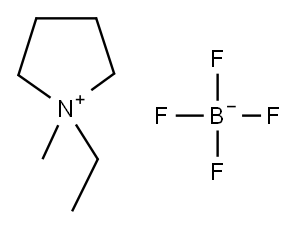 1-ETHYL-1-METHYLPYRROLIDINIUM TETRAFLUOROBORATE Structure