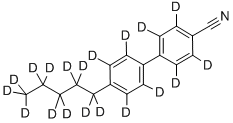 4-CYANO-4'-PENTYLDIPHENYL-D19 Structure