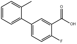 4-플루오로-2'-메틸-[1,1'-비페닐]-3-카르복실산 구조식 이미지
