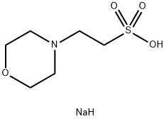 2-(N-Morpholino)ethanesulfonic acid hemisodium salt Structure