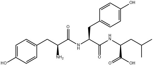 H-TYR-TYR-LEU-OH Structure