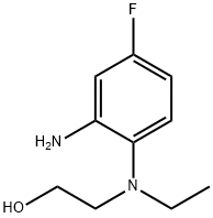 2-[2-Amino(ethyl)-4-fluoroanilino]-1-ethanol 구조식 이미지