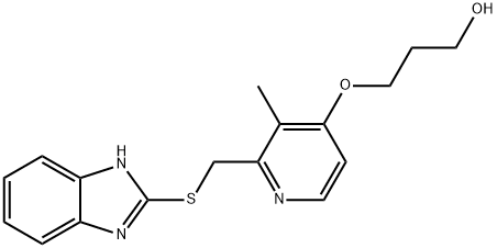 Desmethyl rabeprazole thioether 구조식 이미지