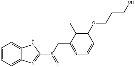 1-Propanol, 3-[[2-[(1H-benzimidazol-2-ylsulfinyl)methyl]-3-methyl-4-pyridinyl]oxy]- 구조식 이미지