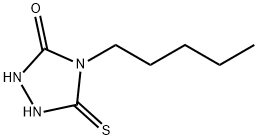 5-MERCAPTO-4-PENTYL-4H-1,2,4-TRIAZOL-3-OL 구조식 이미지