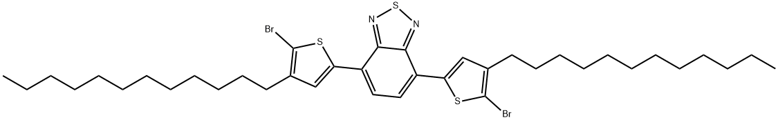 4,7-Bis(5-broMo-4-dodecylthiophen-2-yl)benzo[c][1,2,5]thiadiazole Structure