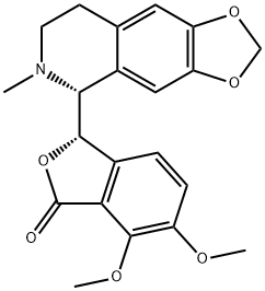 (-)-BETA-HYDRASTINE Structure