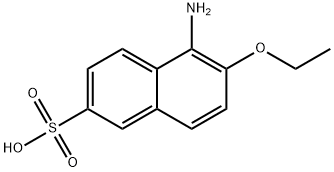 5-amino-6-ethoxynaphthalene-2-sulphonic acid  Structure