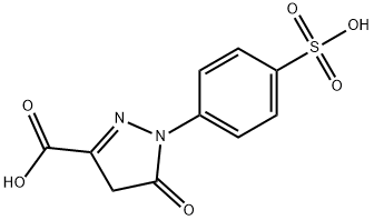 1-(4'-Sulfophenyl)-3-carboxy-5-pyrazolone 구조식 이미지