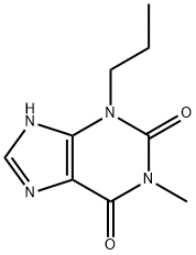 3,7-Dihydro-1-methyl-3-propyl-1H-purine-2,6-dione 구조식 이미지