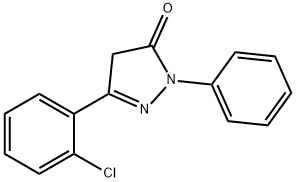 5-(2-CHLOROPHENYL)-2,4-DIHYDRO-2-PHENYL-3H-PYRAZOL-3-ONE Structure