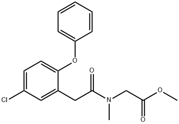 Methyl 2-(2-(5-chloro-2-phenoxyphenyl)-N-MethylacetaMido)acetate Structure