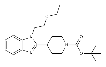 tert-butyl 4-(1-(2-ethoxyethyl)-1H-benzo[d]iMidazol-2-yl)piperidine-1-carboxylate Structure