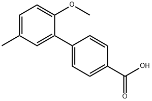 4-(2-Methoxy-5-methylphenyl)benzoic acid 구조식 이미지