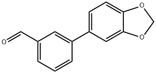 3-(벤조[1,3]디옥솔-5-일)벤즈알데히드 구조식 이미지