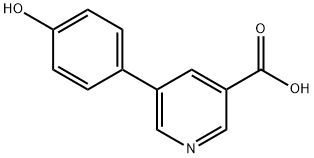 5-(4-히드록시페닐)-니코틴산 구조식 이미지