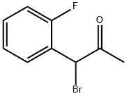 1-BroMo-1-(2-플루오로페닐)-2-프로파논 구조식 이미지