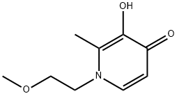 3-hydroxy-1-(2-methoxyethyl)-2-methyl-4-pyridinone Structure
