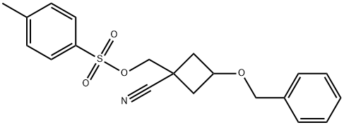 (3-(benzyloxy)-1-cyanocyclobutyl)Methyl 4-Methylbenzenesulfonate Structure