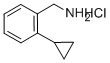 2-Cyclopropylbenzenemethanamine hydrochloride Structure