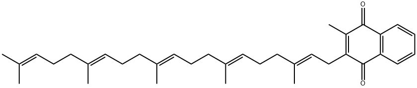 2-Methyl-3-[(2E,6E,10E,14E)-3,7,11,15,19-pentamethyl-2,6,10,14,18-icosapentenyl]-1,4-naphthalenedione 구조식 이미지