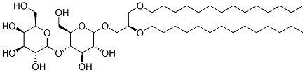 3-O-(4-O-galactopyranosyl-glucopyranosyl)-1,2-di-O-tetradecyl-sn-glyceryol Structure