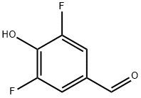 3,5-디플루오로-4-하이드록시벤즈알데히드 구조식 이미지