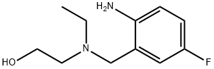 2-[(2-Amino-5-fluorobenzyl)(ethyl)amino]-1-ethanol 구조식 이미지
