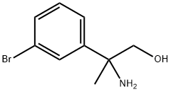 2-Amino-2-(3-bromophenyl)propan-1-ol 구조식 이미지