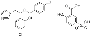 Econazole sulfosalicylate Structure