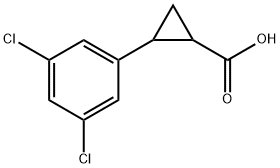 1-(2-Carboxycycloprop-1-yl)-3,5-dichlorobenzene, 1-Carboxy-2-(3,5-dichlorophenyl)cyclopropane Structure