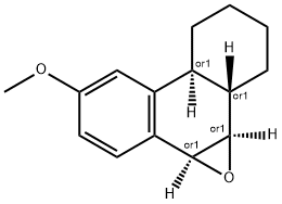(4abeta,9beta,10beta)-6-Methoxy-9,10-epoxy-trans-1,2,3,4,4a,9,10,10a-o ctahydrophenanthrene Structure