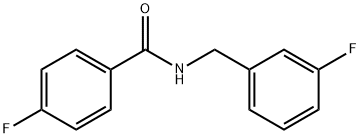 4-Fluoro-N-(3-fluorobenzyl)benzaMide, 97% Structure