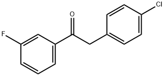 2-(4-Chlorophenyl)-1-(3-fluorophenyl)ethanone Structure