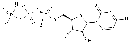 CYTIDINE-5'-O-(1-THIOTRIPHOSPHATE), RP-ISOMER SODIUM SALT Structure