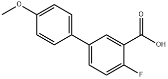 2-Fluoro-5-(4-methoxyphenyl)benzoic acid Structure