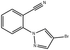 2-(4-BroMopyrazol-1-yl)benzonitrile Structure