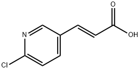 2-PROPENOIC ACID, 3-(6-CHLORO-3-PYRIDINYL)-, (E)- 구조식 이미지