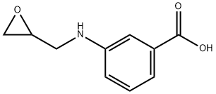 Benzoic acid, 3-[(oxiranylmethyl)amino]- (9CI) Structure