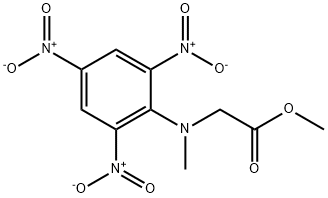 N-Methyl-N-(2,4,6-trinitrophenyl)-glycinemethylester 구조식 이미지