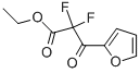 2-Furanpropanoic acid, alpha,alpha-difluoro-beta-oxo-, ethyl ester (9CI) Structure