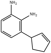 1,2-Benzenediamine,  3-(2-cyclopenten-1-yl)- Structure