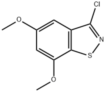 3-CHLORO-5,7-DIMETHOXY-1,2-BENZISOTHIAZOLE Structure