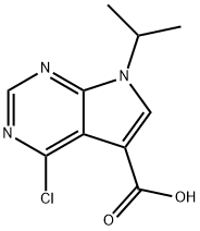 7H-Pyrrolo[2,3-d]pyrimidine-5-carboxylic acid, 4-chloro-7-(1-methylethyl)- Structure