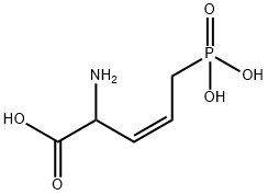 2-amino-5-phosphono-3-pentenoic acid Structure