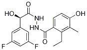 (alphaR)-3,5-Difluoro-alpha-hydroxybenzeneacetic acid 2-(2-ethyl-4-hydroxy-3-methylbenzoyl)hydrazide 구조식 이미지